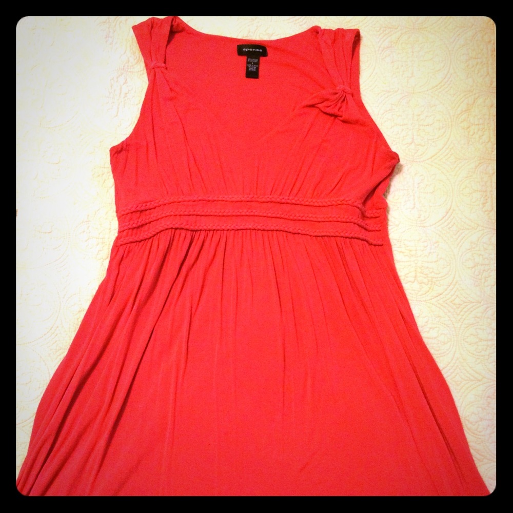 Coral Braid Dress- L